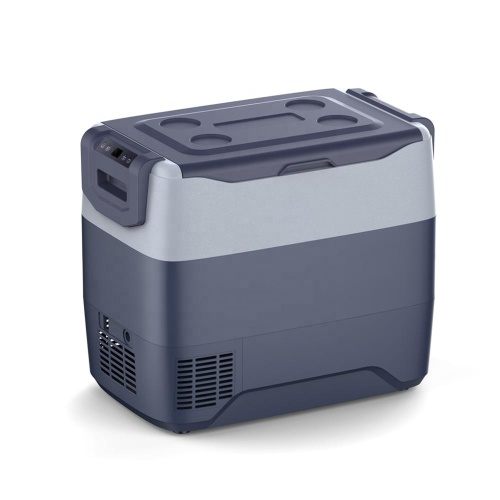ثلاجة صغيرة محمولة 50 لترًا للثلاجة المنزلية للسيارة AC100-240V DC12 / 24V ضاغط منزلي خارجي للتخزين البارد