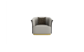 Luxus moderne Single -Chesterfield -Ledersofa