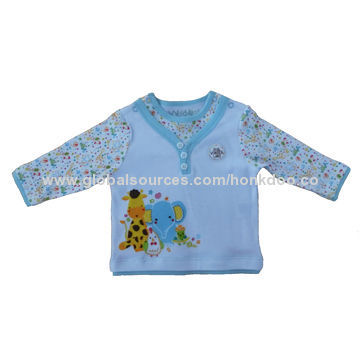 Babies' T-shirts, 100% Cotton Quality Guaranteed, Various Designs are AvailableNew