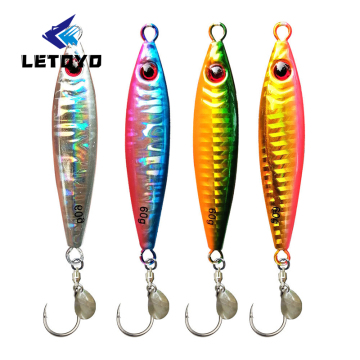 LETOYO Fishing Jigs Saltwater 60g-100g Glow Vertical Speed Jig for Sea Fishing
