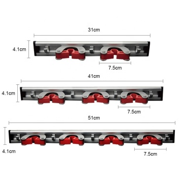 Wholesale Customized Promotional Aluminum Multifunction Mop Holder Wall Mount