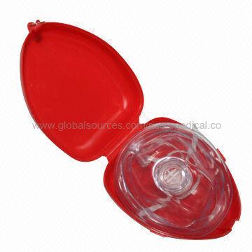 Red Heart-shaped CPR Mask Box