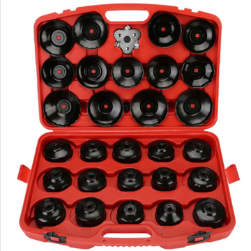 30pcs Set Alat Penghapusan Spanner Universal - Kunci Puncak untuk Cup Filter Minyak