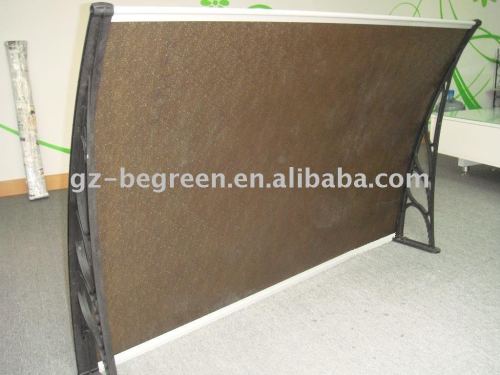 YP100120 series bronze board with black brackets sun shade awnings