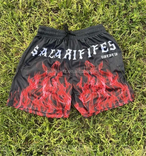 Shorts de rua masculinos da moda