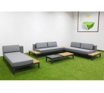 Italian Aluminum Outdoor Sofa Garden Furniture Lounge Set