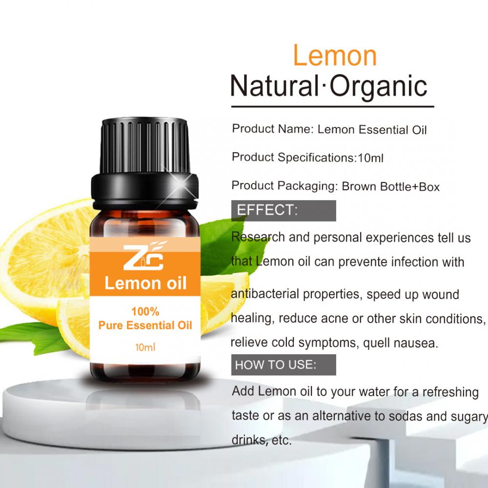 Cosmetic Grade Lemon Essential Oil for Aromatherapy Massage