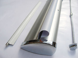180g Pp Paper Or 220g Glossy Photo Paper, Thick Aluminium Alloy Roll Up Banner Stand Oem