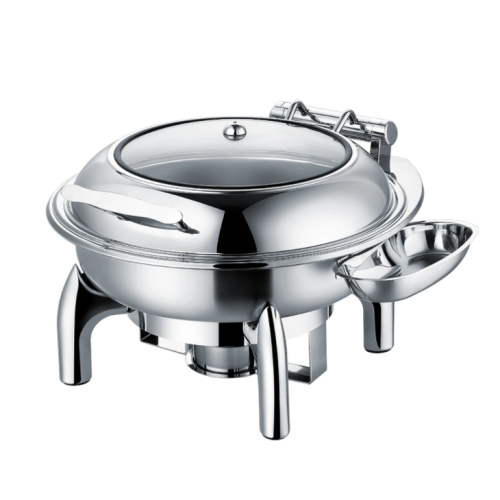 Family Buffet Chafing Dish Stainless steel single serving buffet stove with lid Manufactory