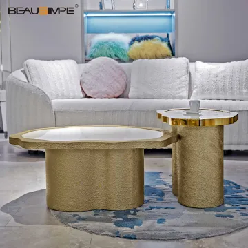 Luxury Stone Coffee Table Set