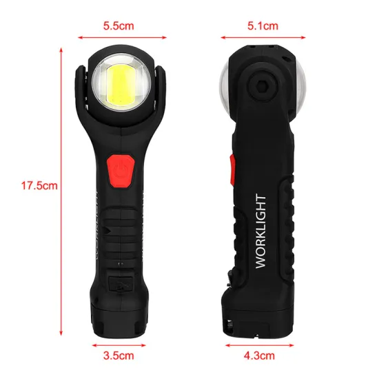 Rotating COB LED Rechargeable Work Light with Magnet Base