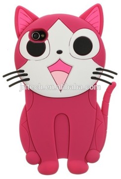 High Quality various colors animal silicone phone case for iphone