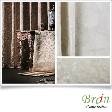 professional manufacturer black embroidery lace curtain fabric