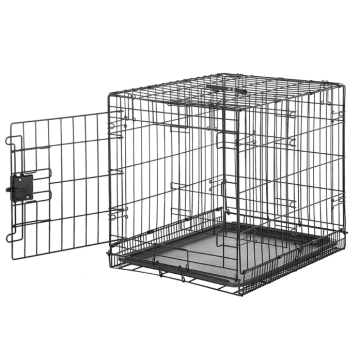 OEM/ODM Hot Dipped Galvanized PVC Coated Pet Cage Dog Cage - 18inch to 42inch (Black Fold)
