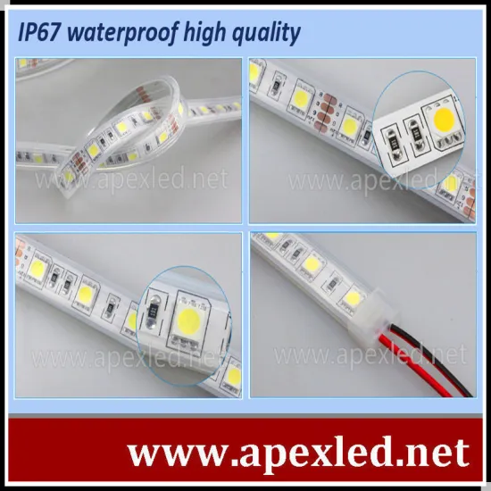 24v SMD 3528 IP67 waterproof led strip lighting