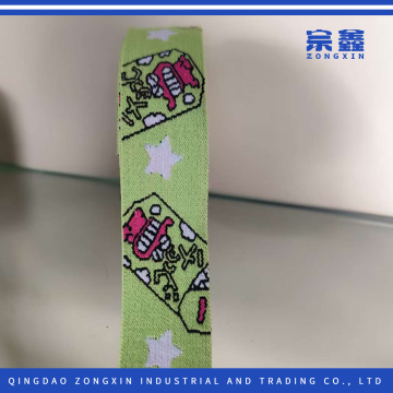 Çocuk Giyim için Karikatür Robot Jakarlı Elastik Dokuma