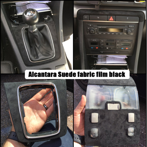 High Soft Black Frabric Film with adhesive glue