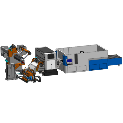 Línea de corte por láser del alimentador de bobinas de piezas automotrices de Jiuzh