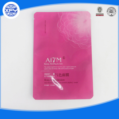 Three seal plastic bag for facial mask