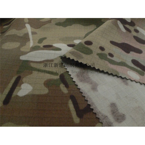 Rip-Stop CVC Woodland Camouflage Fabric