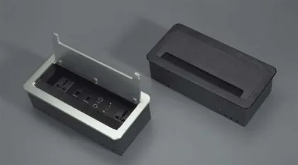 HDMI Hidden Desktop Data Socket Outlet with Vedio and Audio Jack