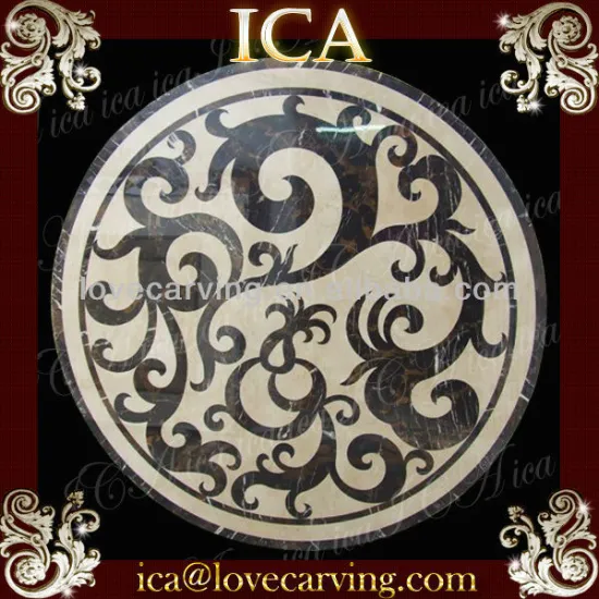 Shape new beige marble polished finished stone mosaic