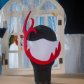 Máscara de cosplay de meia face de anime chinês