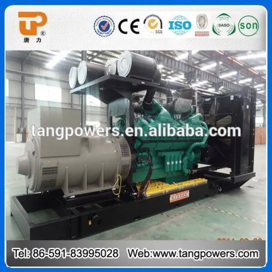 CE ISO approved 1000-1100 kw water cooled diesel generator set