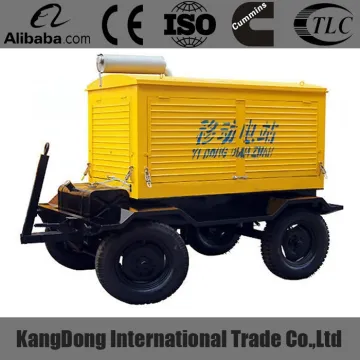 100kVA/80kW weifang trailer type diesel generator sets