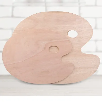 Wood Oval Square Oil Painting Palette Professional Oil Paint Ellipse Drawing Palette Paleta School Art Supplies