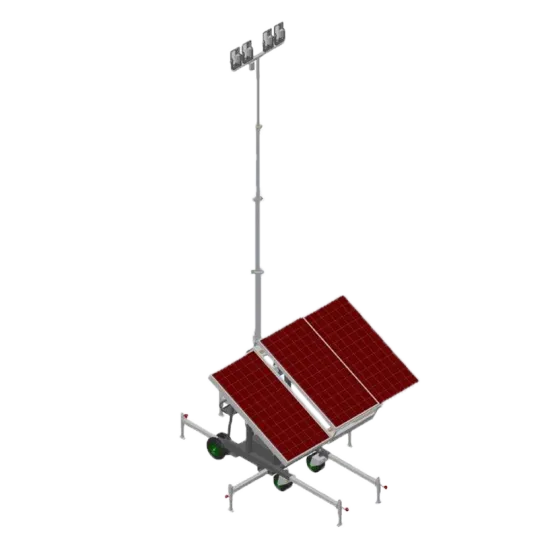 Convenient strong stable mobile lighting tower