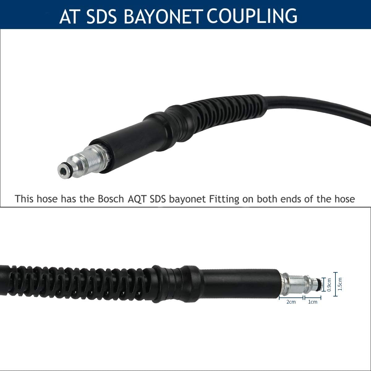 5-50m Mangueira de alta pressão com conector rápido Ambas as extremidades para arruelas de alta pressão