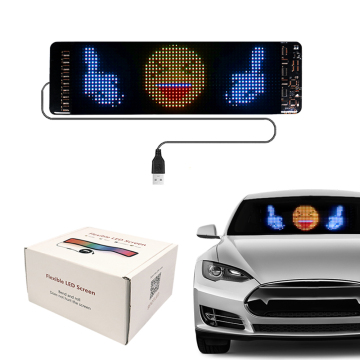 Flexible LED Matrix Panel with Remote Display for Cars