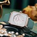 Elegante zakelijke dames siliconen band kwarts horloges