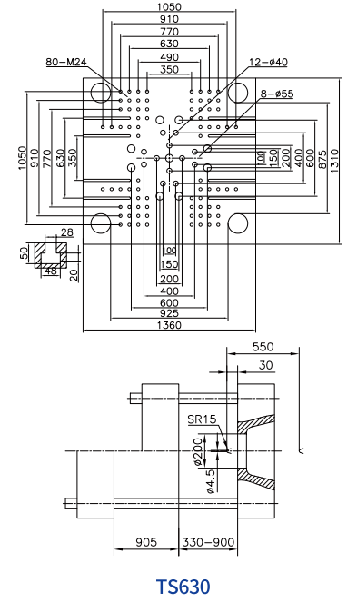 TS630size