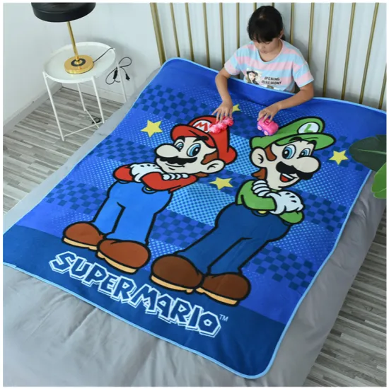 Factory Manufactured Polyester Fleece Blanket Penetration Printing Polar Fleece Blanket