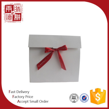 Ribbon bow tie paper bag white bag