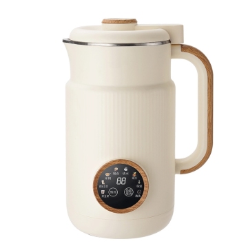 Customized Soybean Milk Machine with Wooden Handle Heating & Blending Soup Maker