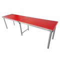 Mesa de piquenique baixa dobrável em MDF de alumínio para camping
