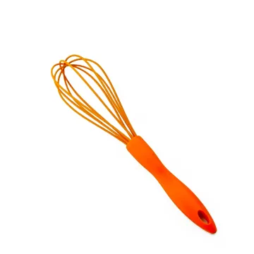Food grade silicone coated egg whisk