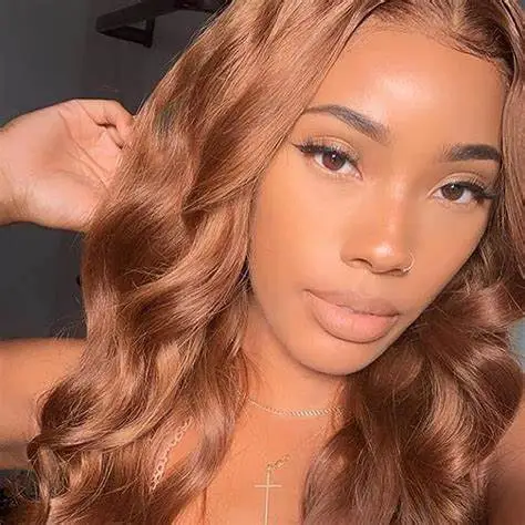 Wholesale Brown Auburn Lace Frontal Wigs Body Wave 13x4 Lace Wigs For Black Women Pre Plucked Brazilian Human Hair Remy Wig 150%