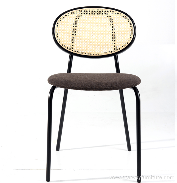 Modern design Nordic wooden rattan dinning chair