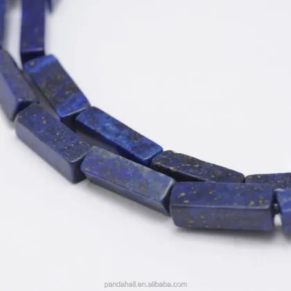 13mm Dyed Cuboid Natural Lapis Lazuli Beads: Pandahall Collection