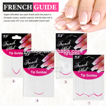 Nail Art Designs French, Chevron & Teardrop Nail Tip Guides Stickers