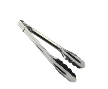 Stainless Steel BBQ Tool Set: Locking Kitchen Tongs, Clip Clamp & Barbecue Accessories