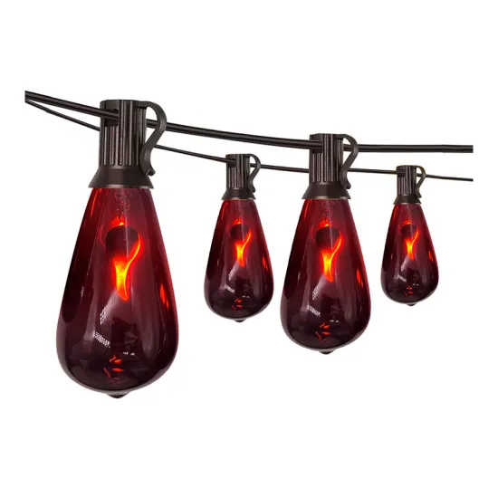 High Voltage Flame Light LED String Lights and Outdoor Festoon Lighting Connectors