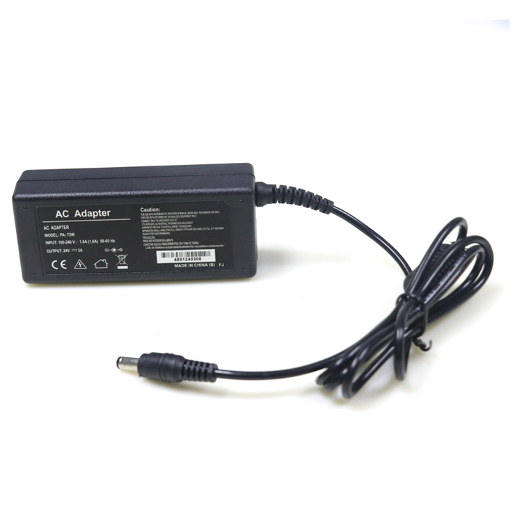 24V 3A Power Adapter With 5.5*2.5mm DC Tip