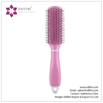 Raffini New Patterned China Supplier Plastic with Concealed Comb Finishing hair brush