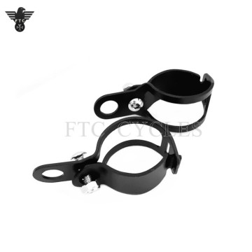 Black Motorcycle Turn Signal Light Mount Brackets for Harley Davidson