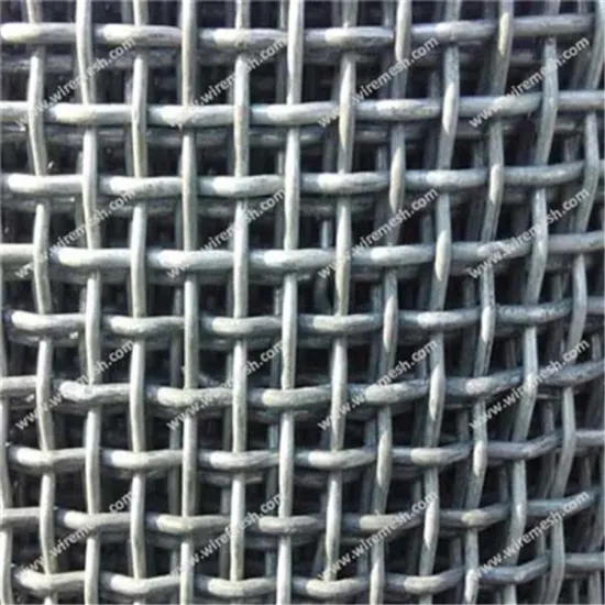 Aluminum clad steel crimped wire net